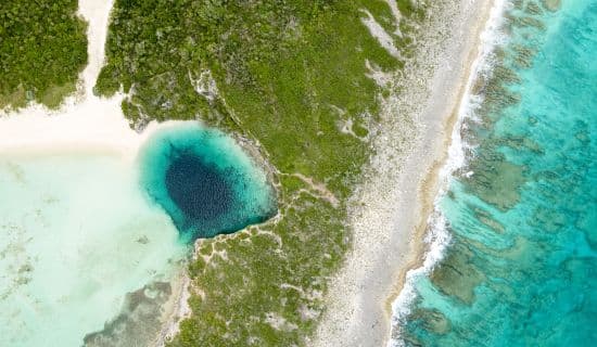 Brand Center | Blue Hole: Aerial | MYOUTISLANDS.COM